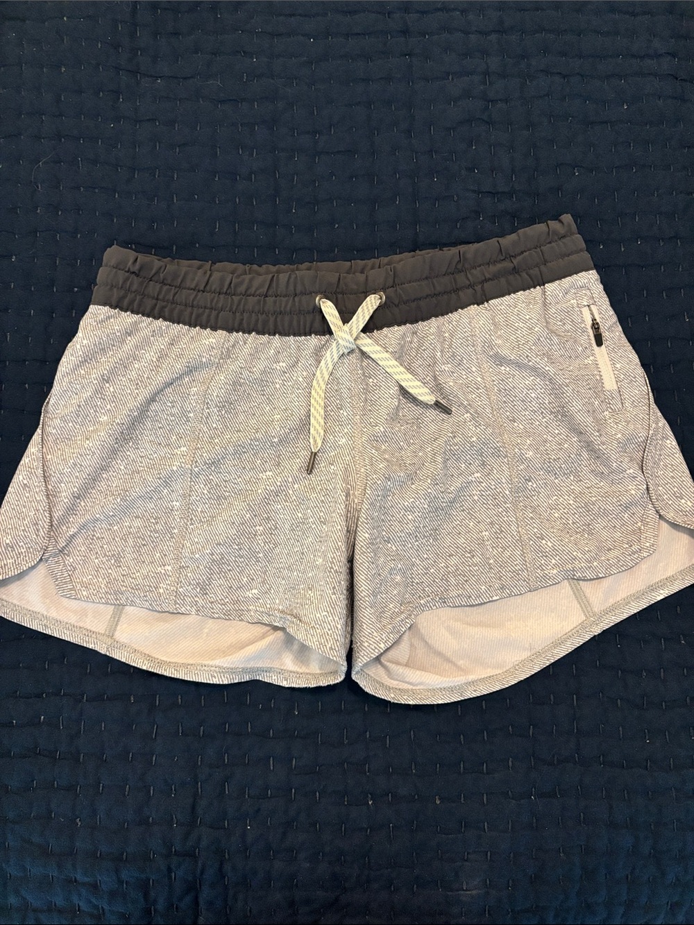 Vuori Light Gray Athletic Running Shorts